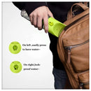 PETKIT water bottle internal structure showing dual-sided design with filter chamber and water reservoir for dogs