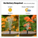 Eco-friendly solar bird bath fountain operating in daylight without electricity