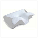 Multiple color options of butterfly orthopedic pillow - black, white, light gray