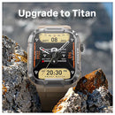 Titan smartwatch sport modes display showing multiple fitness tracking options