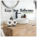 Sheep toilet paper holder product packaging - perfect gift idea for bathroom decor lovers