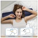 Compact travel-ready cervical pillow with hypoallergenic washable cover for on-the-go neck pain relief
