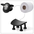 Sheep toilet paper holder side view - compact design perfect for small bathrooms and powder rooms