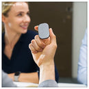 AI wireless mouse in use on laptop showing portable design and Bluetooth connectivity