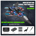 Smart RC fighter jet with 2.4G controller and rechargeable battery pack included
