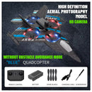 Smart RC fighter jet with 2.4G controller and rechargeable battery pack included