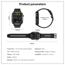 Titan military smartwatch packaging with 12-day battery life and smart assistant features