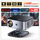 Horlat 2025 4K UHD Projector 35000 lumens with Android WiFi 6 and Bluetooth 5.2 - front view



