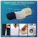Cervical neck massager pillow with therapeutic design eliminating morning stiffness and chronic discomfort
