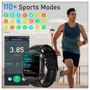 Mevaden Titan smartwatch side view showing adjustable strap and ergonomic design