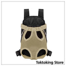 Beige grid cat carrier backpack breathable mesh design for cats travel