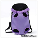 Purple grid cat carrier backpack breathable mesh design for cats travel