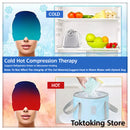 Hot and cold therapy ice cap - dual temperature migraine and headache relief