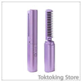 Cordless mini hair straightener purple color option - Compact rechargeable styling tool for travel and daily use