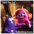 Glimba Queen confident with styled hair next to Glimbo King in car - Cordless straightener delivers salon results anywhere