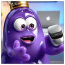 Blue amoeba mascot using Cheerdots 2 voice control ChatGPT AI integration wireless mouse technology