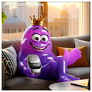 Toktoking amoeba character working remotely with Cheerdots 2 wireless mouse from home office couch