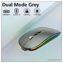 Silent Pro Wireless Mouse – Dual Mode Bluetooth & 2.4G with Backlight