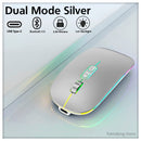 Silent Pro Wireless Mouse – Dual Mode Bluetooth & 2.4G with Backlight