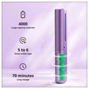 Glimba’s Royal Touch: Cordless Mini Hair Straightening Brush | Portable Ionic Silk Styler