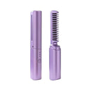 Glimba’s Royal Touch: Cordless Mini Hair Straightening Brush | Portable Ionic Silk Styler