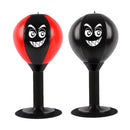 Glimbo's Stress-Buster desktop punching bag with King Grip suction base on office desk – Toktoking