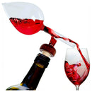 Instant wine aerator spout pouring red wine into glass – Royal Pour by Toktoking