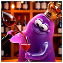 Glimbo King with Royal Pour wine aerator – fun gift for wine lovers