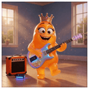 Glimsy Princess with Sonic Freedom WP-5G wireless guitar system — creative freedom unleashed