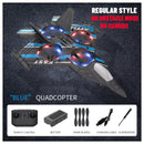 Sky Command RC Plane in blue — stealth fighter EPP foam, no obstacle avoidance