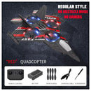 Sky Command RC Plane in red — stealth fighter EPP foam, no obstacle avoidance