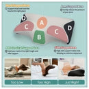 Orthopedic butterfly pillow supporting neck and shoulders during sleep – Glimbo's Royal Rest