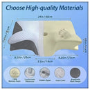 Side sleeper using Glimbo's cervical memory foam pillow for spinal alignment