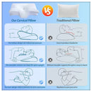 Couple resting with Glimbo & Glimba's orthopedic butterfly pillows – memory foam comfort