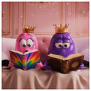 Glimbo King mascot showcasing the orthopedic butterfly pillow – Toktoking Vitality