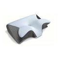 Glimbo's Royal Rest Butterfly Pillow – Light Gray variant, orthopedic neck alignment