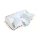 Glimbo's Royal Rest Butterfly Pillow – White/White variant, cervical butterfly design